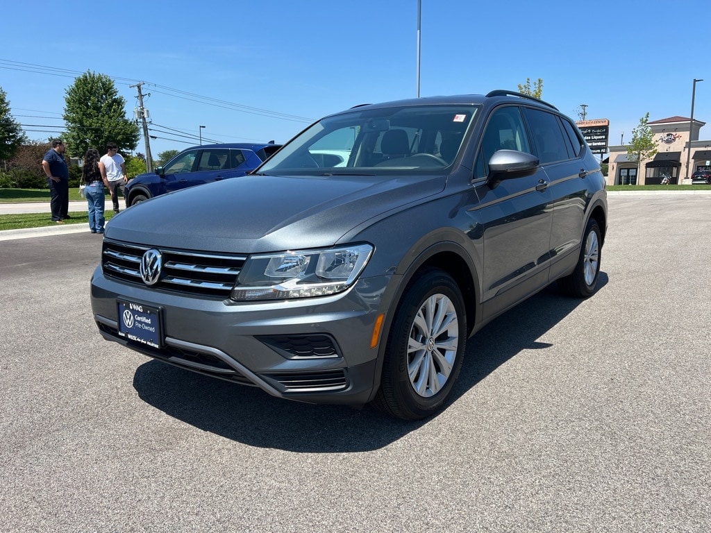 Certified 2018 Volkswagen Tiguan S with VIN 3VV0B7AX4JM061365 for sale in Palatine, IL