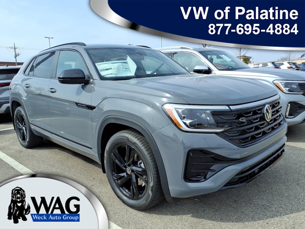 New 2026 Volkswagen Atlas Cross Sport 2.0T SEL R-Line Black SUV