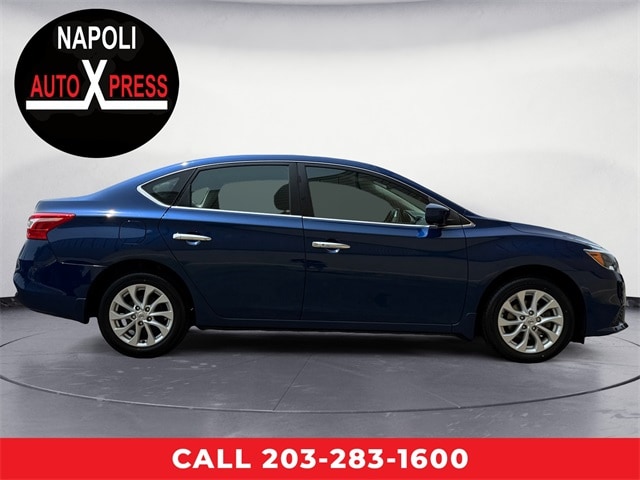 Used 2019 Nissan Sentra SV with VIN 3N1AB7APXKY395626 for sale in Milford, CT
