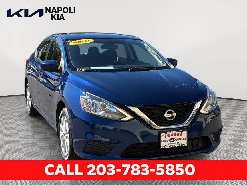 Used 2018 Nissan Sentra SV with VIN 3N1AB7AP7JY265625 for sale in Milford, CT