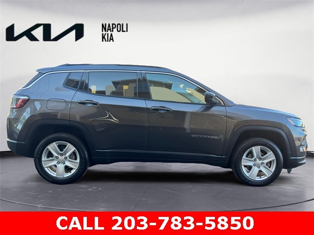 Used 2022 Jeep Compass Latitude with VIN 3C4NJDBB9NT144312 for sale in Milford, CT