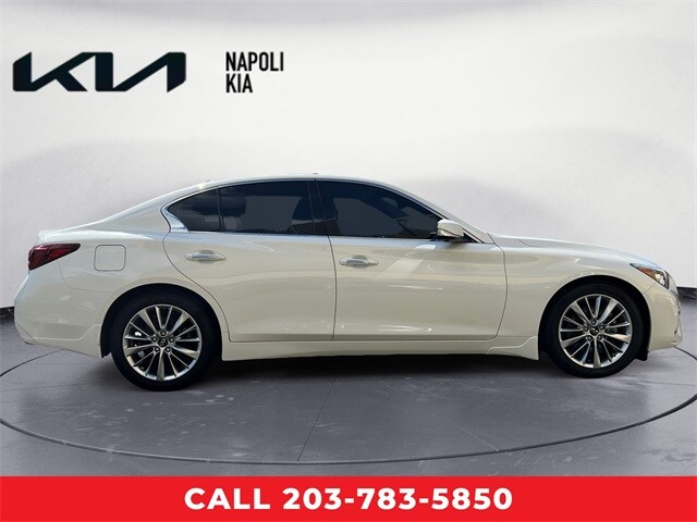 Used 2021 INFINITI Q50 LUXE with VIN JN1EV7BR6MM750581 for sale in Milford, CT