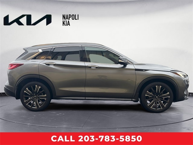 Used 2022 INFINITI QX50 Luxe with VIN 3PCAJ5BB8NF118822 for sale in Milford, CT