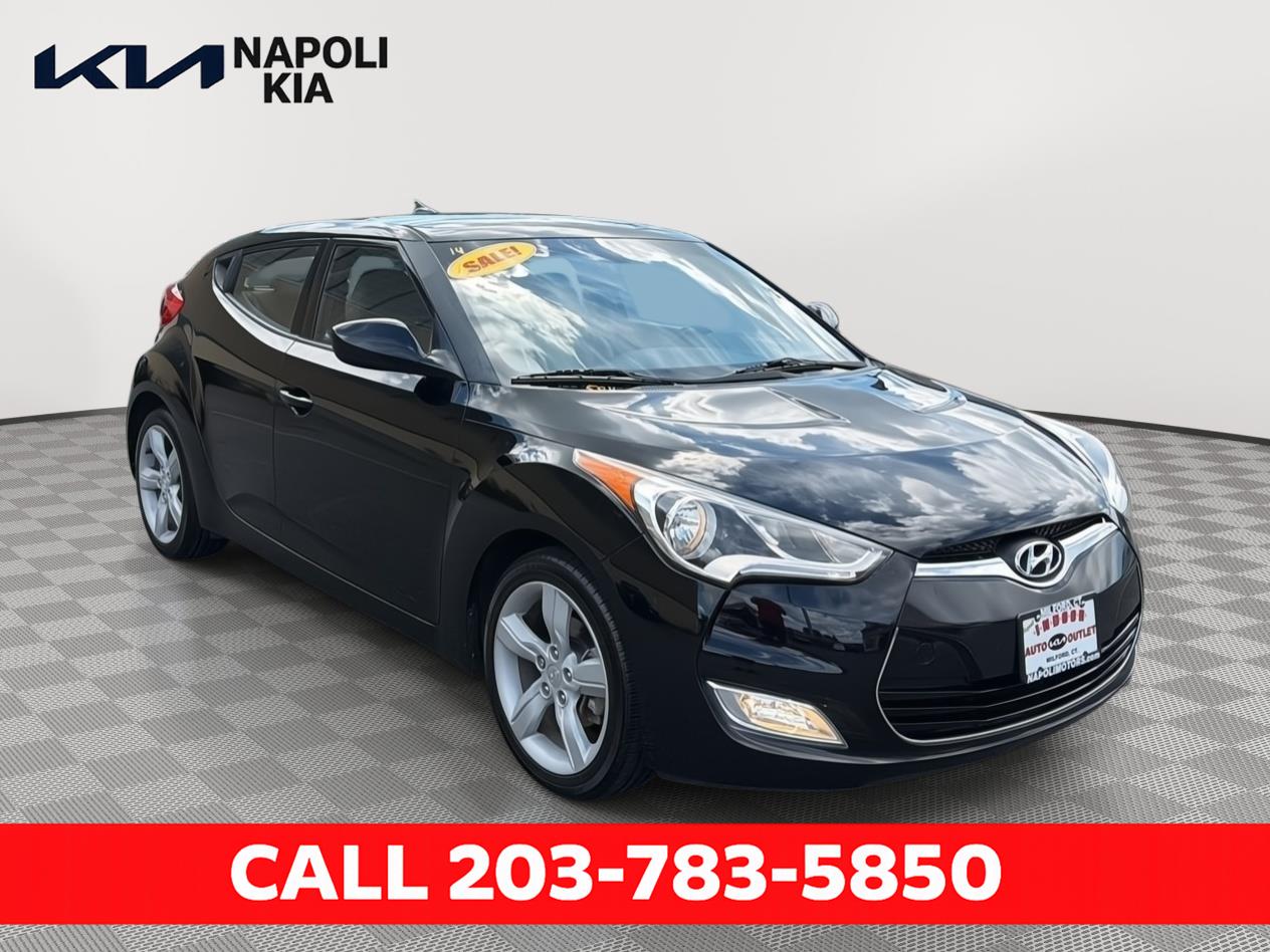Used 2014 Hyundai Veloster Base with VIN KMHTC6AD5EU210419 for sale in Milford, CT