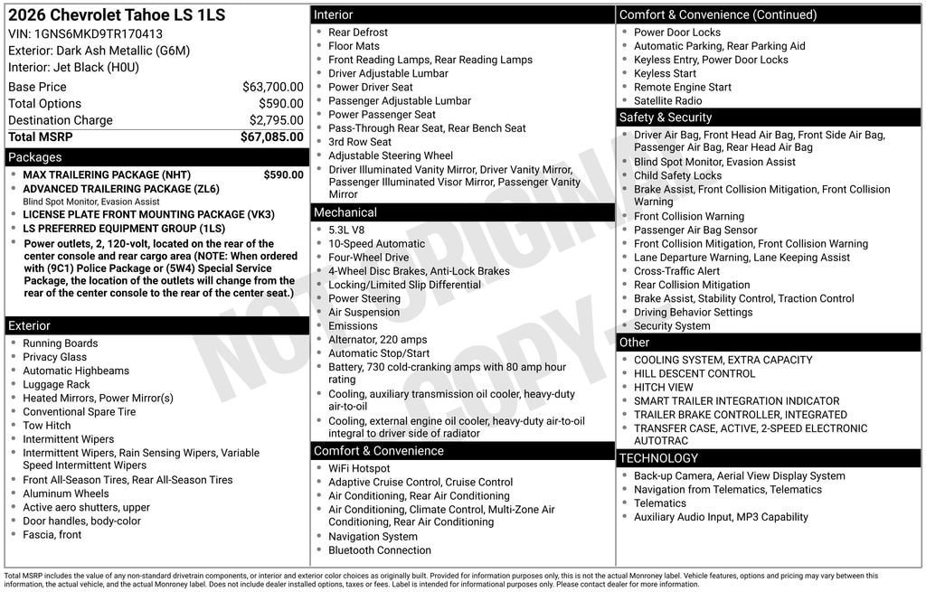2026 Chevrolet Tahoe LS - Photo 6