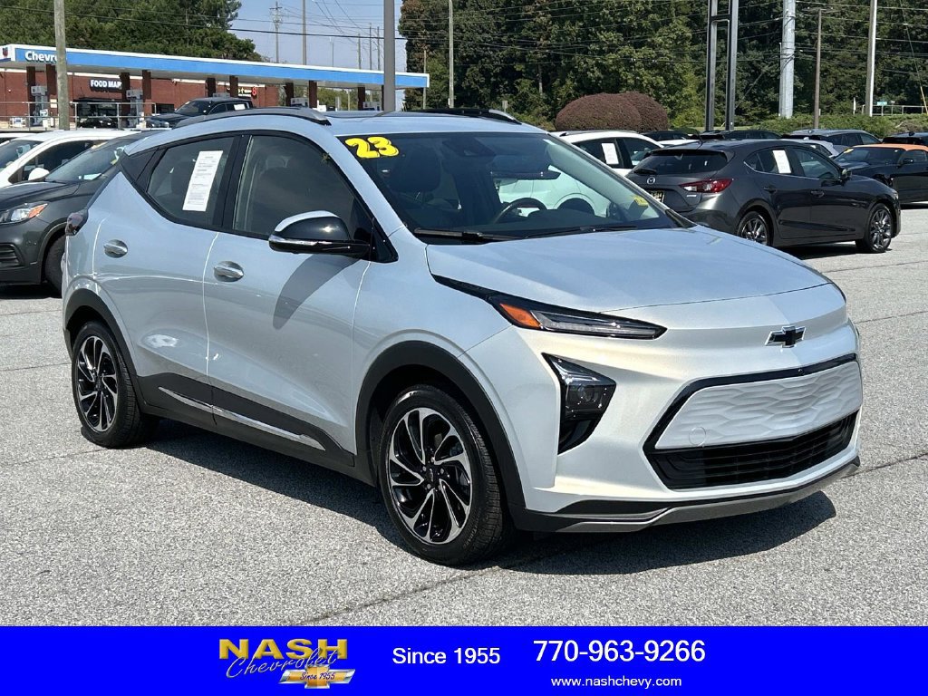 Used 2023 Chevrolet Bolt EUV Premier with VIN 1G1FZ6S00P4107531 for sale in Lawrenceville, GA