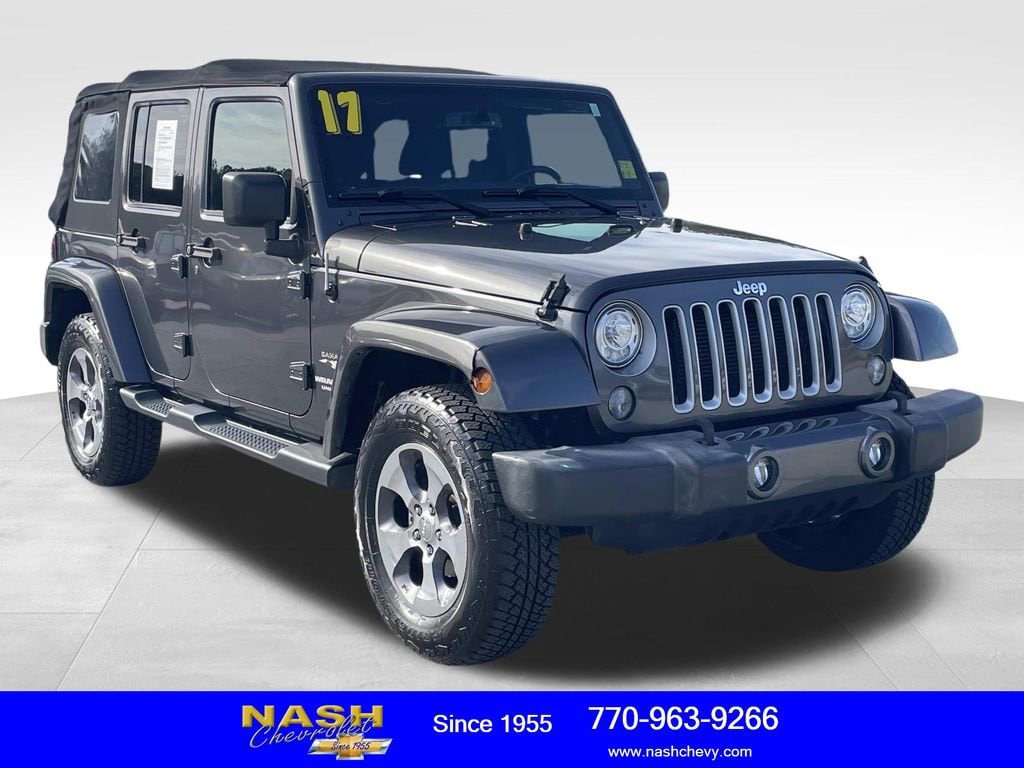 Used 2017 Jeep Wrangler JK Unlimited Sahara 4x4 SUV