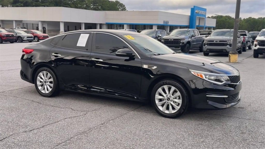 Used 2018 Kia Optima LX with VIN 5XXGT4L3XJG269593 for sale in Lawrenceville, GA