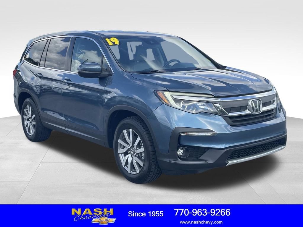 Used 2019 Honda Pilot EX-L with VIN 5FNYF5H56KB030588 for sale in Lawrenceville, GA