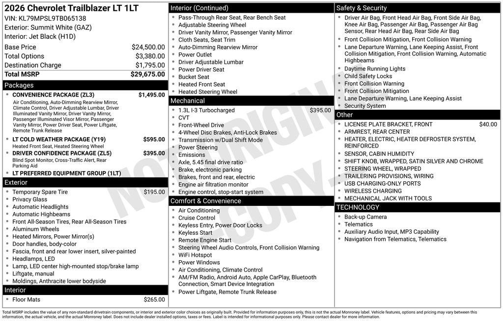 2026 Chevrolet Trailblazer LT - Photo 6