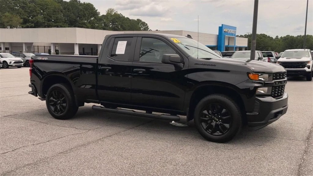 Used 2021 Chevrolet Silverado 1500 Custom with VIN 1GCRYBEK4MZ319277 for sale in Lawrenceville, GA