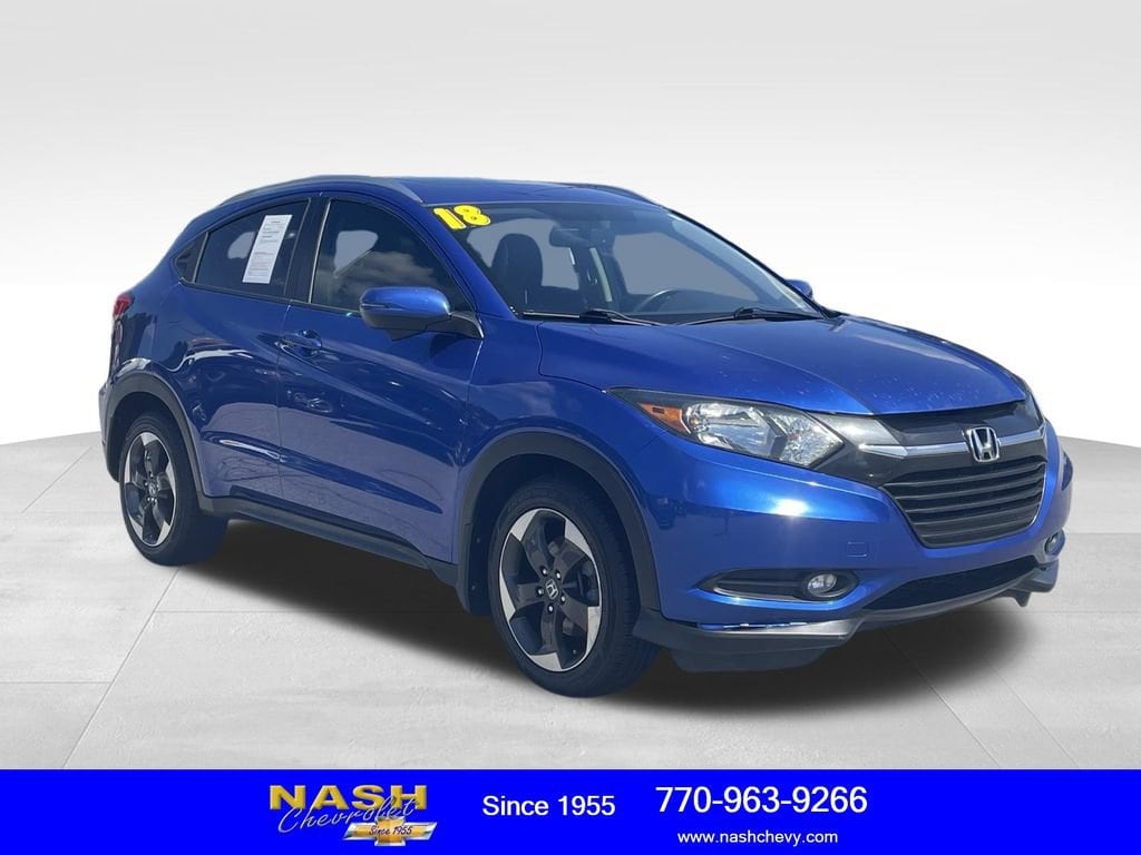 Used 2018 Honda HR-V EX-L with VIN 3CZRU5H71JM706073 for sale in Lawrenceville, GA