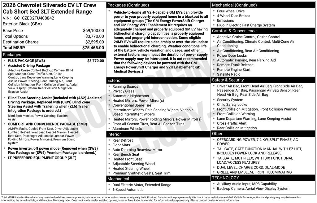 2026 Chevrolet Silverado EV LT - Photo 6