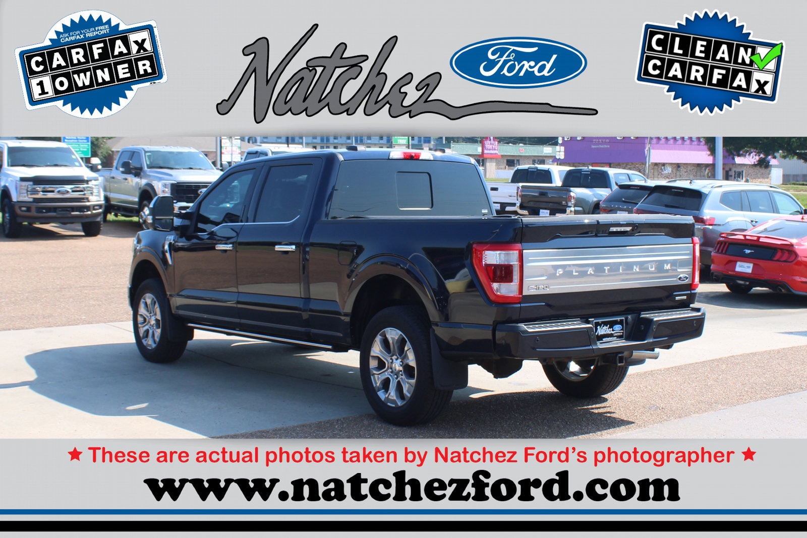 Used 2021 Ford F-150 Platinum with VIN 1FTFW1E80MFA81243 for sale in Natchez, MS