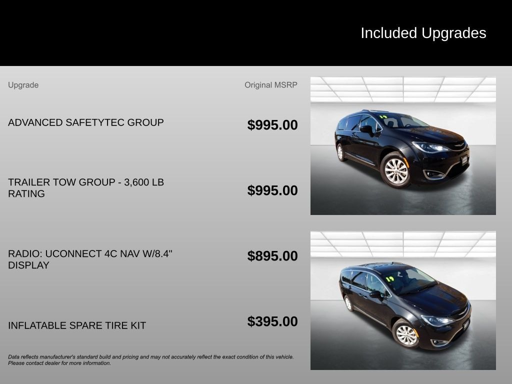 Used 2019 Chrysler Pacifica Touring L Van Passenger Van