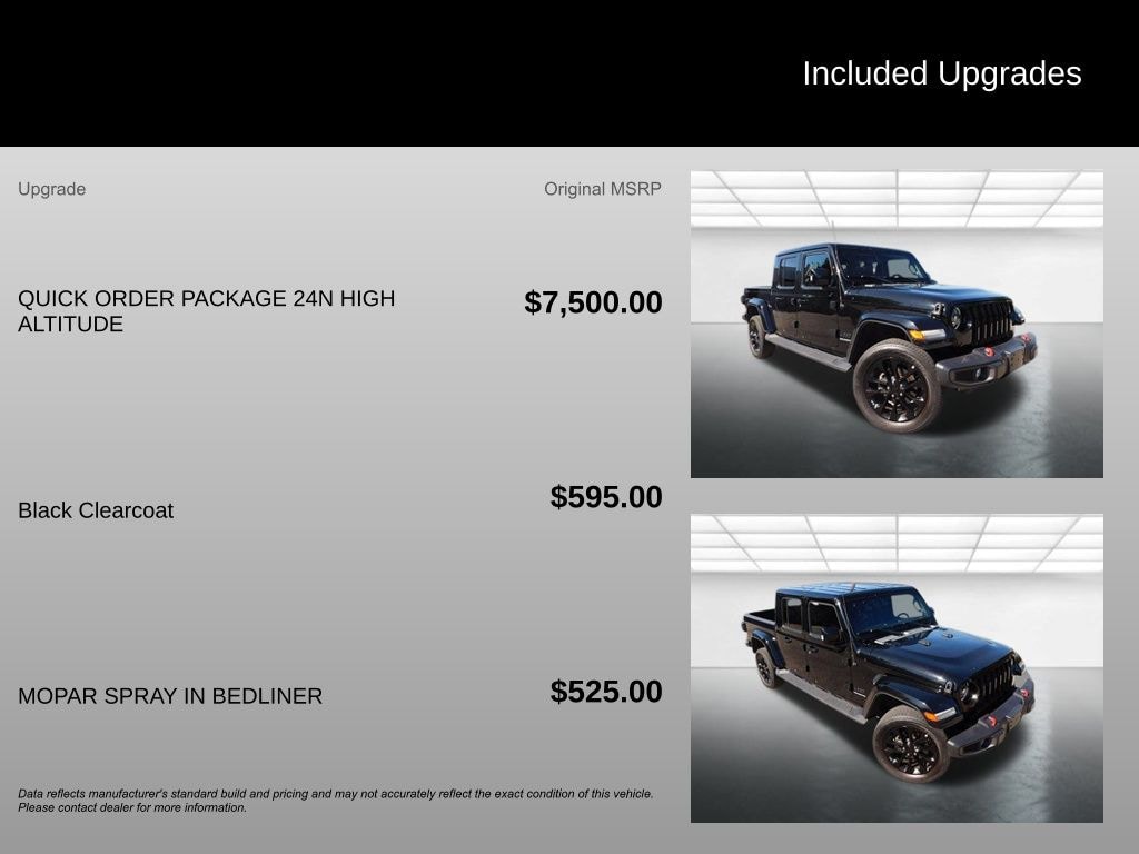 Used 2023 Jeep Gladiator Overland Truck Crew Cab