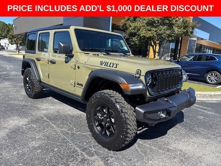 2026 Jeep Wrangler Willys 4X4 SUV Jacksonville NC