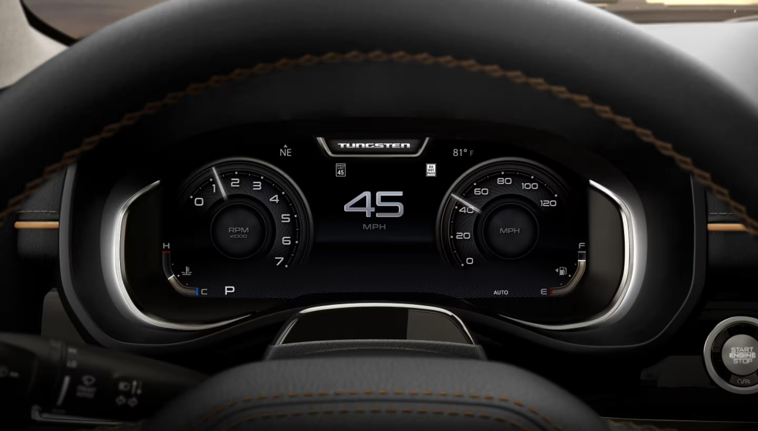 2026 Ram 1500 digital instrument cluster