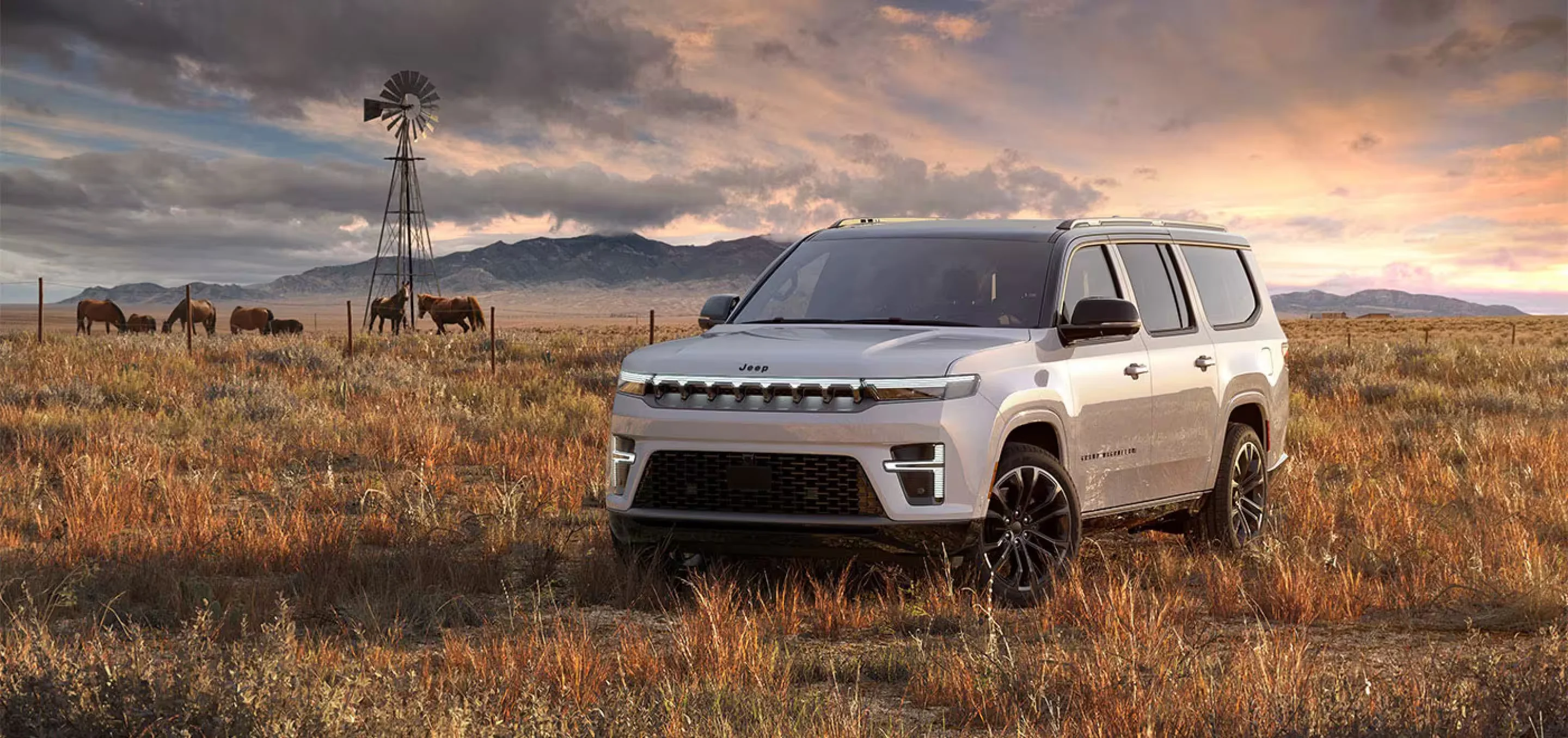 2026 Jeep Grand Wagoneer exterior, front three-quarter view