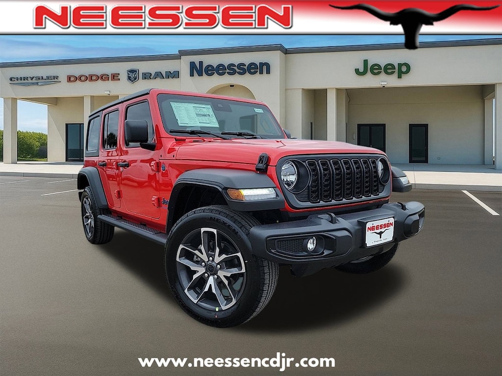 New 2025 Jeep Wrangler 4xe 4-DOOR SPORT S Sport Utility