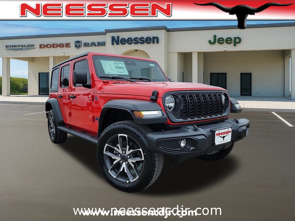 New 2025 Jeep Wrangler 4xe 4-DOOR SPORT S Sport Utility