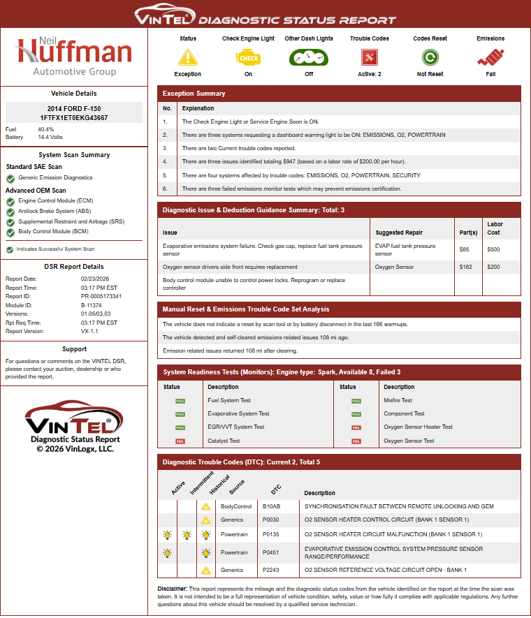 Used 2014 Ford F-150 XLT with VIN 1FTFX1ET0EKG43667 for sale in Frankfort, KY