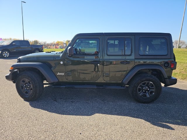 Used 2021 Jeep Wrangler Unlimited Sport with VIN 1C4HJXDG3MW502181 for sale in Fergus Falls, Minnesota