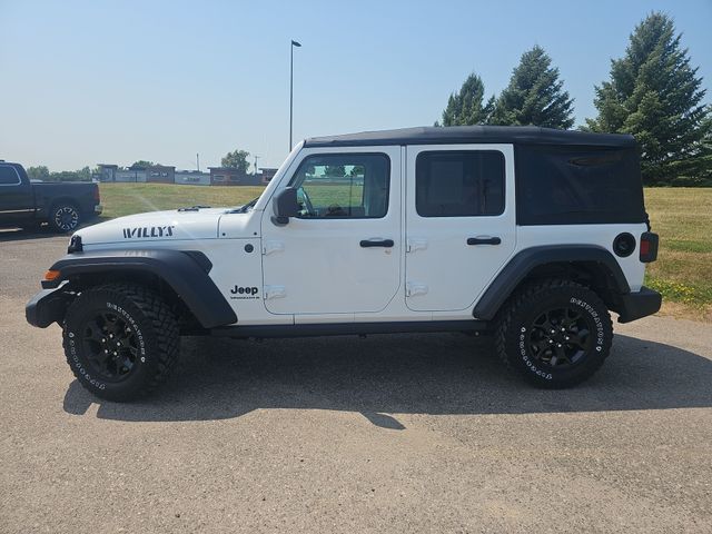 Used 2023 Jeep Wrangler 4-Door Willys with VIN 1C4HJXDG1PW520280 for sale in Fergus Falls, Minnesota
