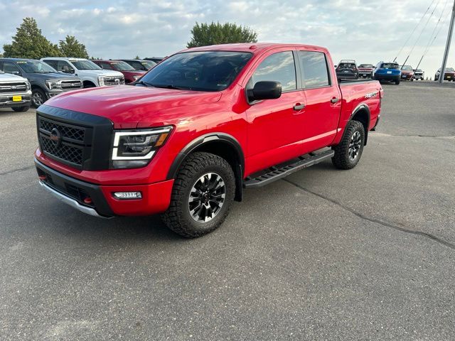 Used 2021 Nissan Titan PRO-4X with VIN 1N6AA1ED3MN525854 for sale in Fergus Falls, Minnesota