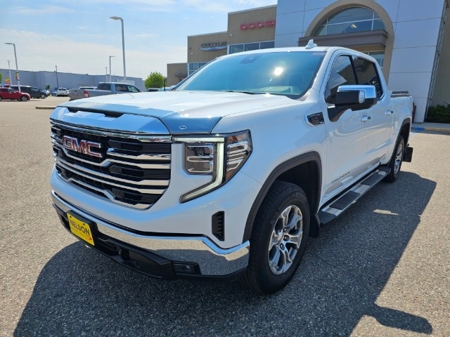 Used 2023 GMC Sierra 1500 SLT with VIN 3GTUUDE85PG341444 for sale in Grand Forks, ND