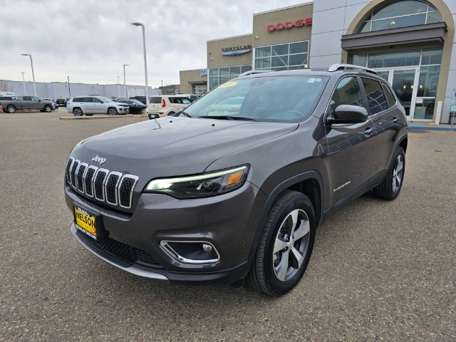 Certified 2021 Jeep Cherokee Limited with VIN 1C4PJMDX0MD162204 for sale in Fergus Falls, Minnesota