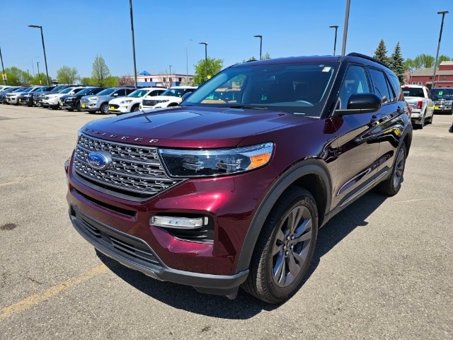 Used 2022 Ford Explorer XLT with VIN 1FMSK8DH3NGA24496 for sale in Grand Forks, ND