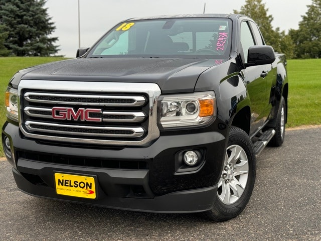 Used 2018 GMC Canyon SLE with VIN 1GTH6CENXJ1295322 for sale in Fergus Falls, MN