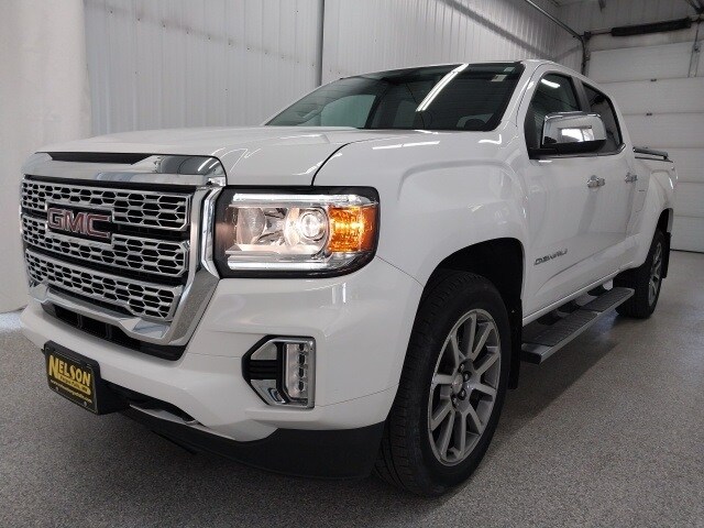 Used 2021 GMC Canyon Denali with VIN 1GTG6EEN8M1138853 for sale in Fergus Falls, Minnesota