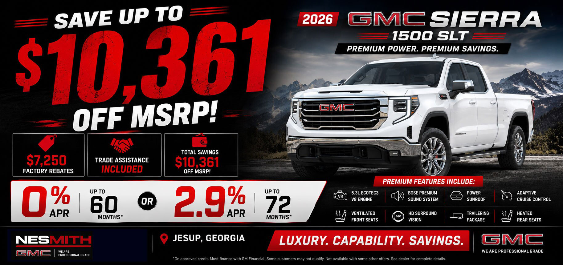 Shop SUVs at NeSmith Chevrolet GMC