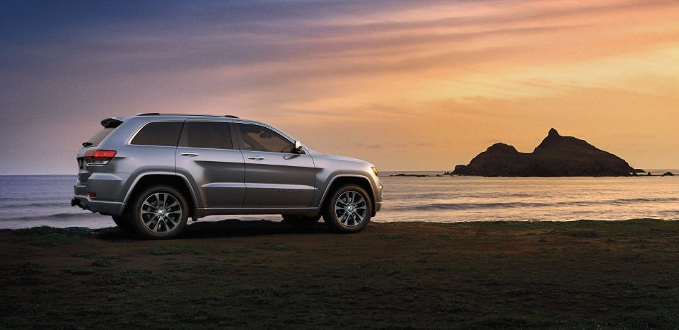 2018 Jeep Grand Cherokee A 2018 Jeep Grand Cherokee on a beach