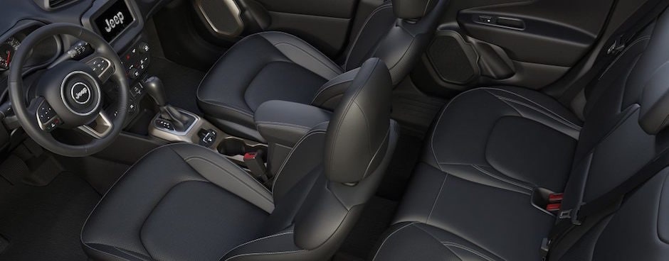 The interior of the Jeep Renegade
