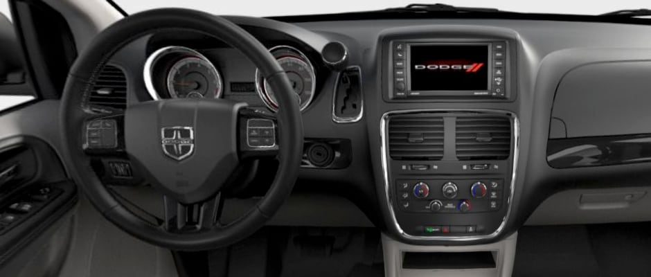 The dashboard of the Dodge Grand Caravan