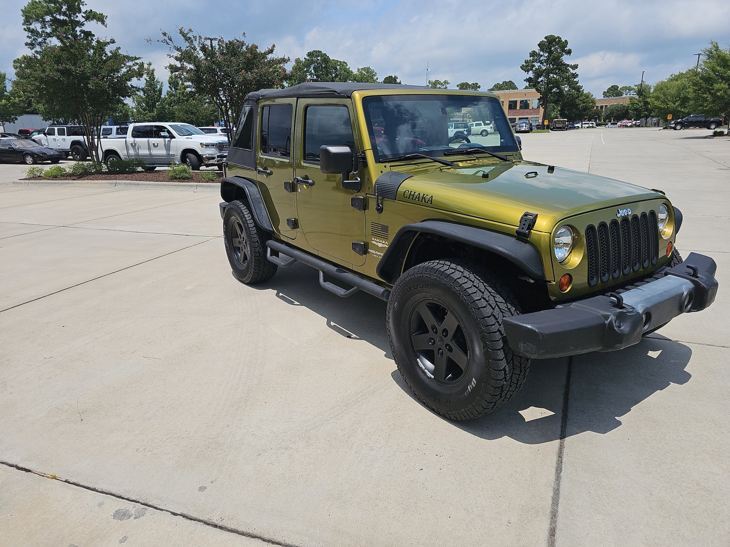 Used 2008 Jeep Wrangler Unlimited Sahara with VIN 1J4GA59168L585370 for sale in Wilmington, NC