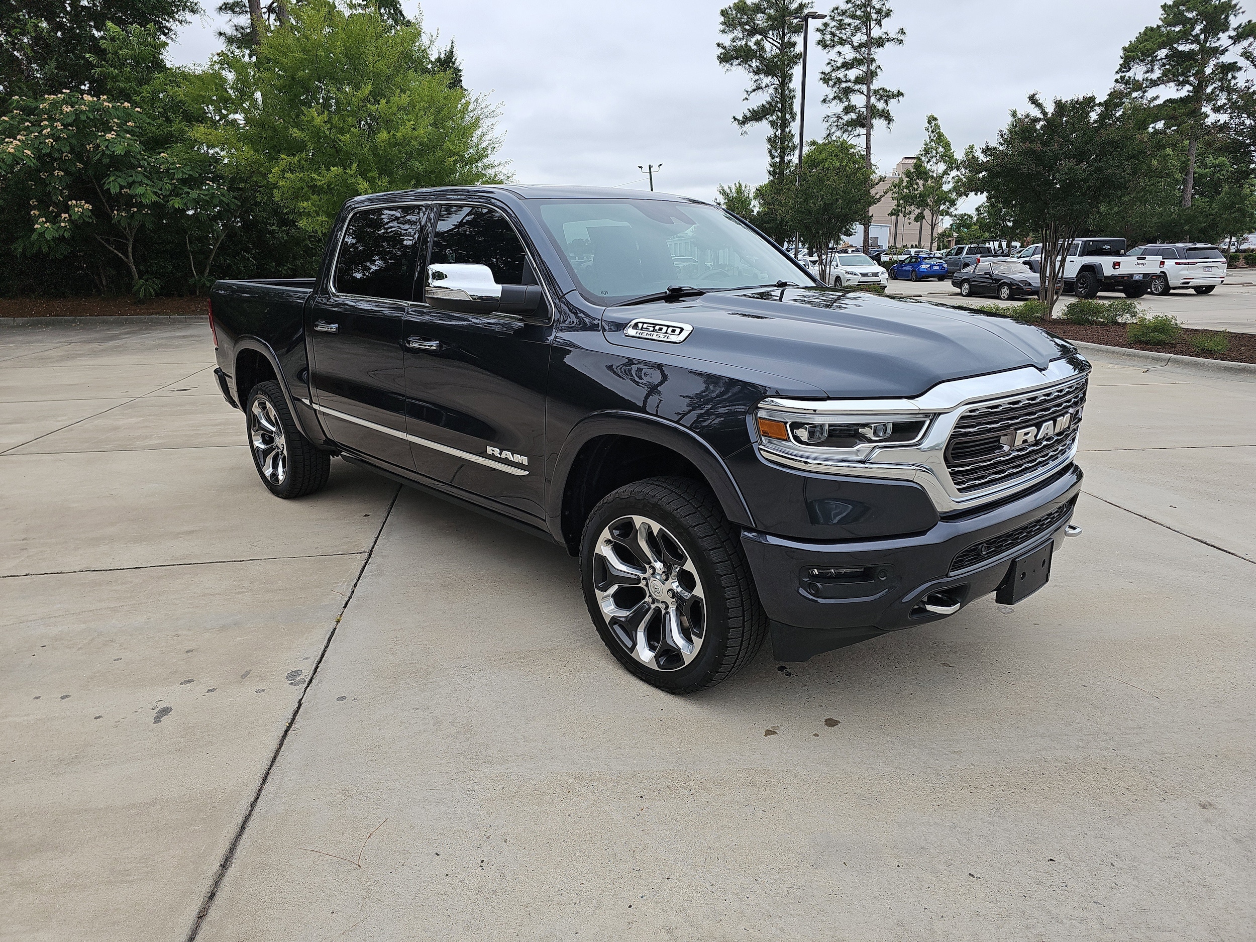 Used 2019 RAM Ram 1500 Pickup Limited with VIN 1C6SRFHT7KN773366 for sale in Wilmington, NC