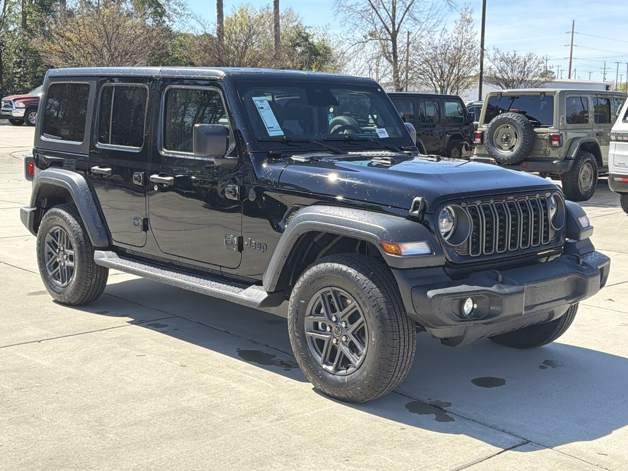 New Black 2026 Jeep Wrangler Sport S in Wilmington | Shallotte