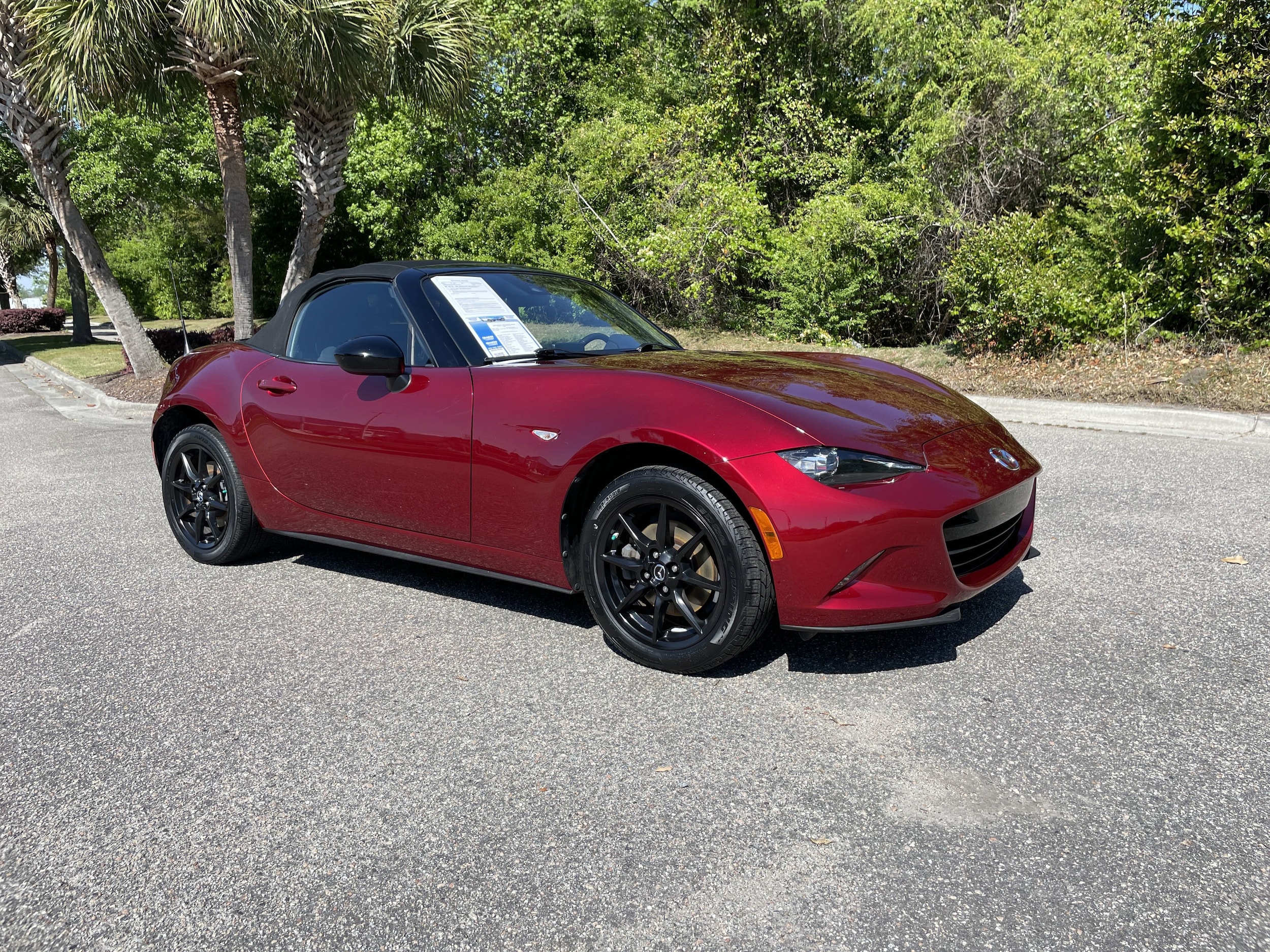 Used 2019 Mazda MX-5 Miata Sport with VIN JM1NDAB78K0300916 for sale in Wilmington, NC