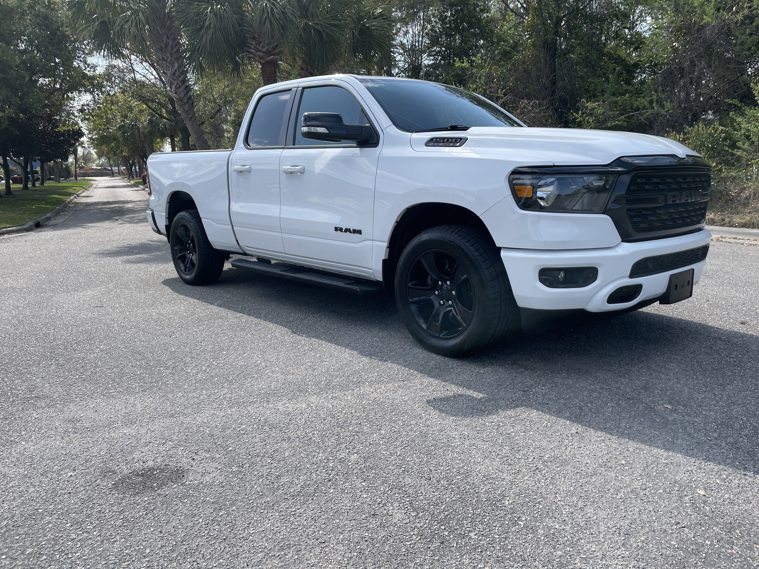 Used 2022 RAM Ram 1500 Pickup Big Horn/Lone Star with VIN 1C6SRFBT1NN155358 for sale in Wilmington, NC
