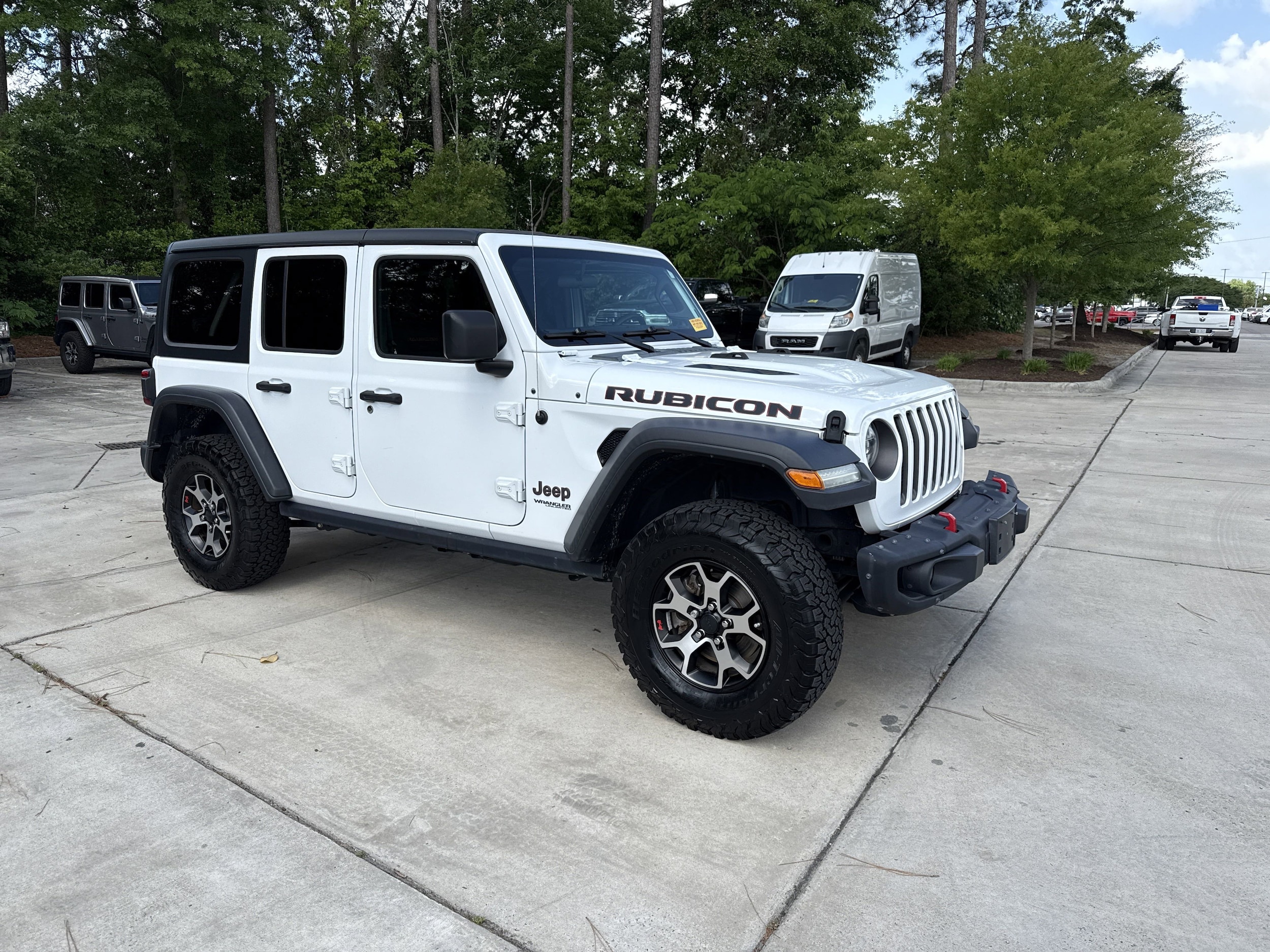 Used 2020 Jeep Wrangler Unlimited Rubicon with VIN 1C4HJXFG4LW201656 for sale in Wilmington, NC