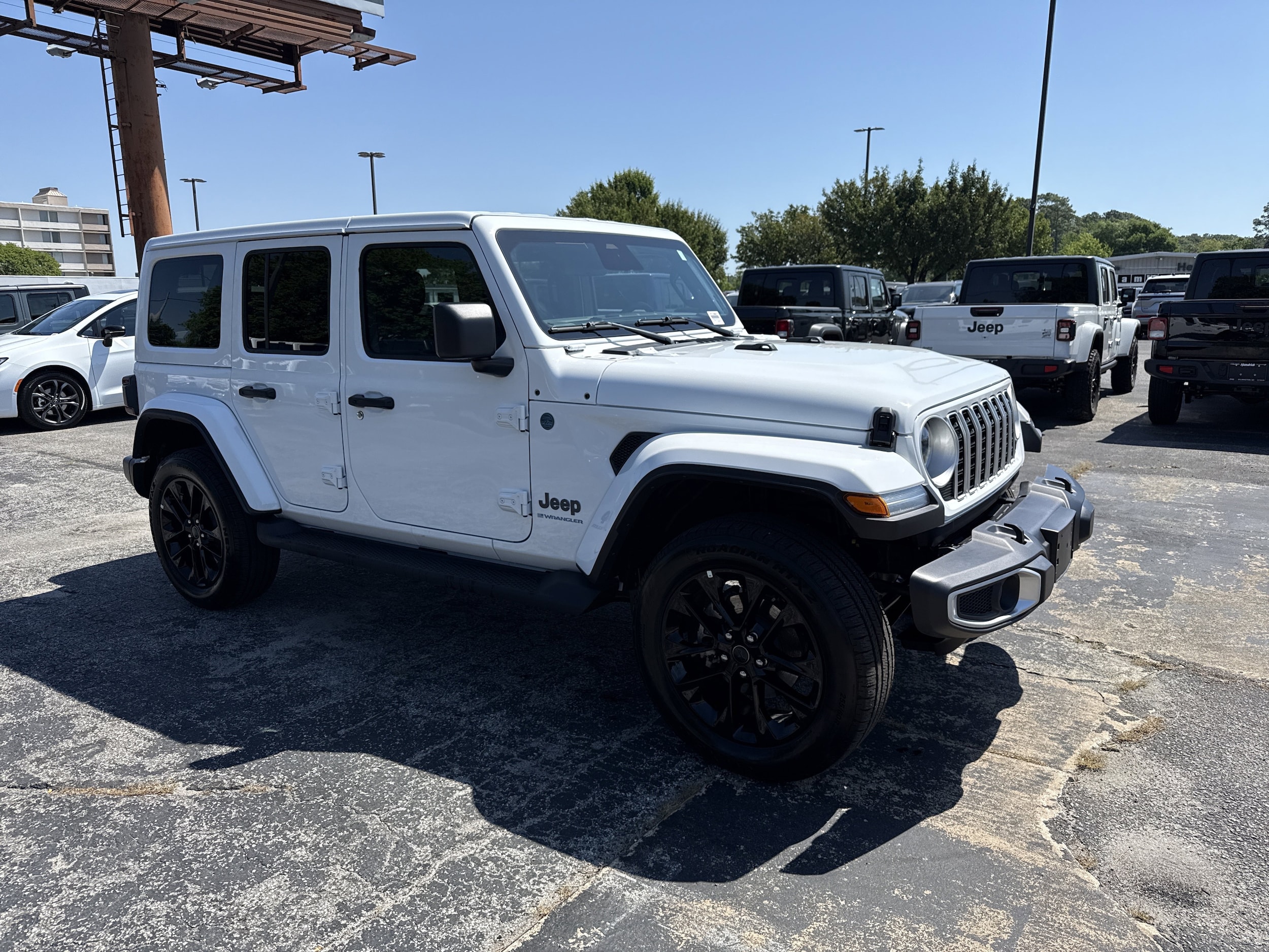 Used 2025 Jeep Wrangler 4xe Sahara 4XE with VIN 1C4RJXP67SW601137 for sale in Wilmington, NC
