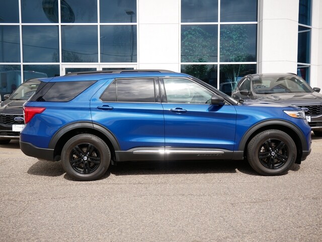 Used 2021 Ford Explorer XLT with VIN 1FMSK8DH9MGB41403 for sale in Oakdale, Minnesota