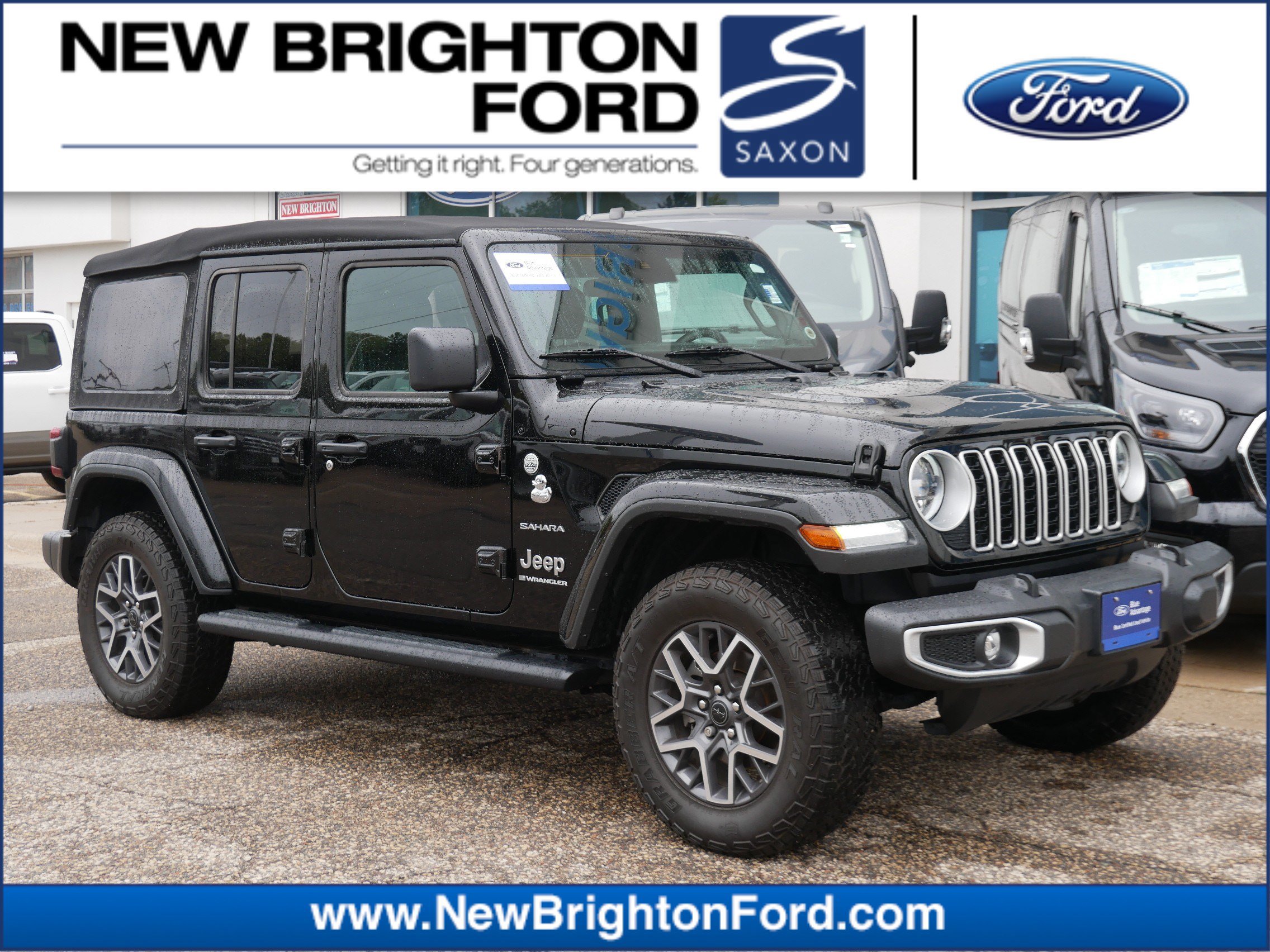 Certified 2024 Jeep Wrangler 4-Door Sahara with VIN 1C4PJXEN7RW114175 for sale in New Brighton, Minnesota