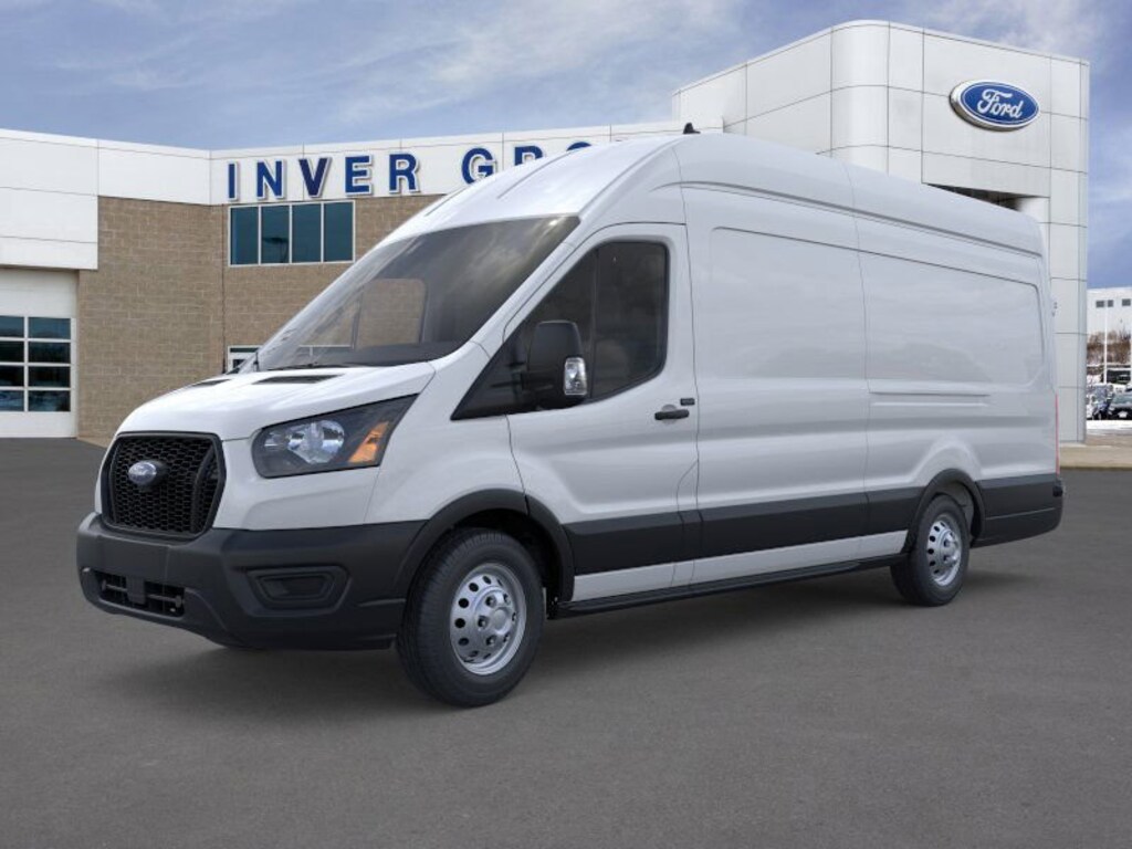 New 2025 Ford Transit Cargo Van T-350 148 EL Hi Rf 9500 GVWR AWD Van High Roof Ext. Van