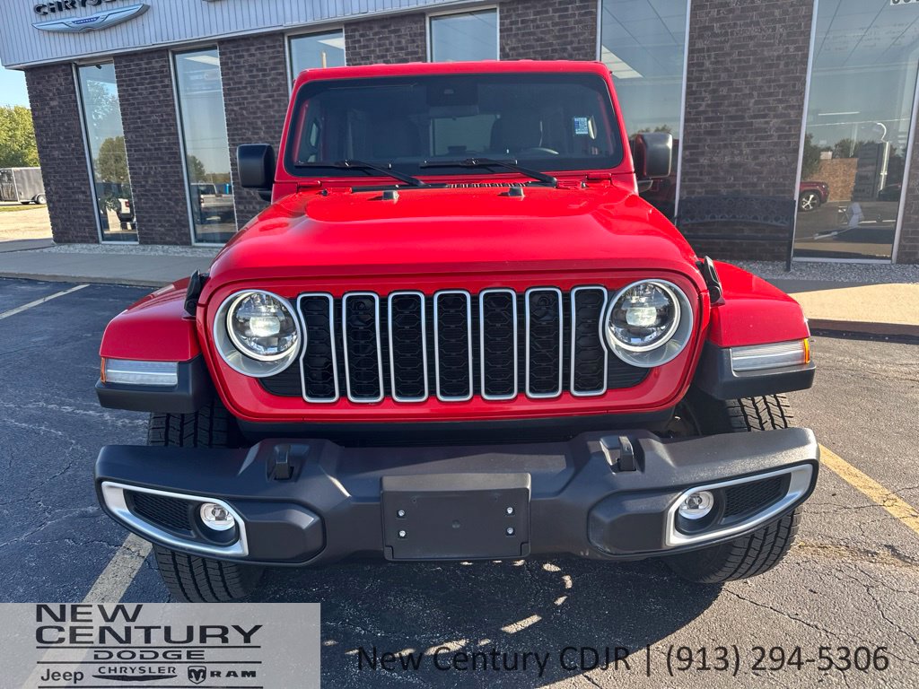 Used 2025 Jeep Wrangler 4-Door Sahara with VIN 1C4PJXEN3SW546963 for sale in Kansas City