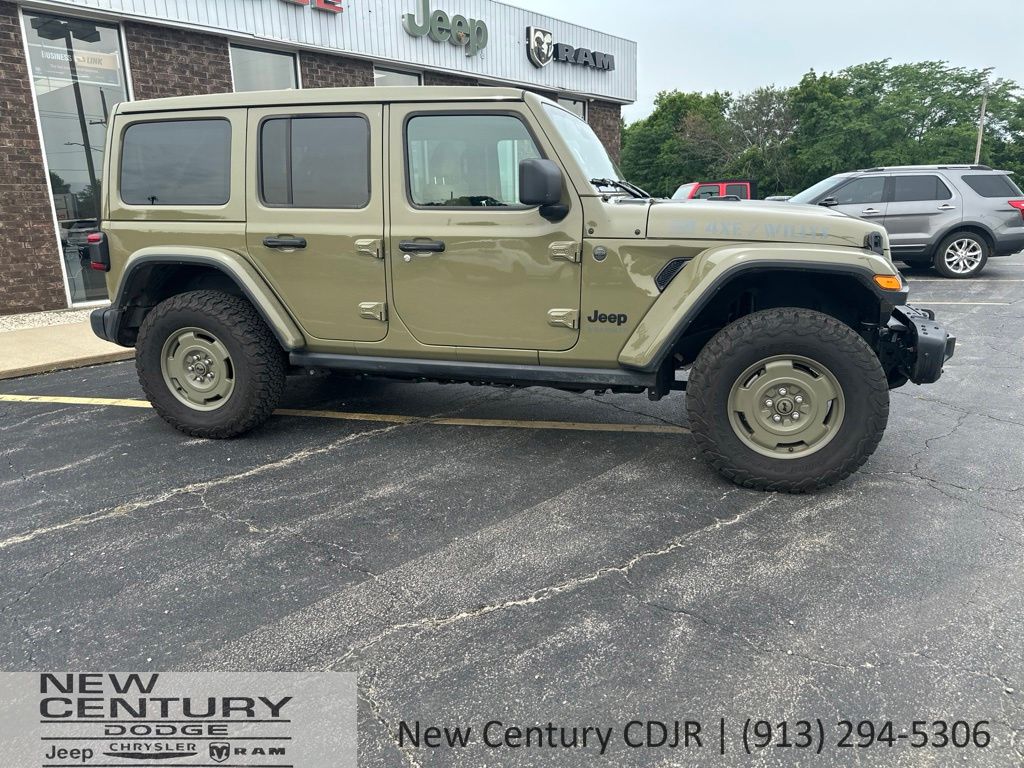 Used 2025 Jeep Wrangler 4xe Willys '41 4XE with VIN 1C4RJXN68SW517752 for sale in Kansas City